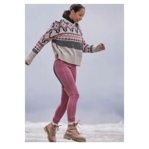 Kari Traa Molster Fair Isle Wool Blend Sweater S
